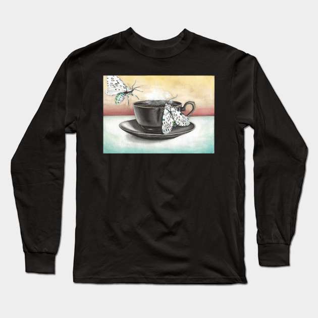 coffee moths Long Sleeve T-Shirt by Sassy chicken 